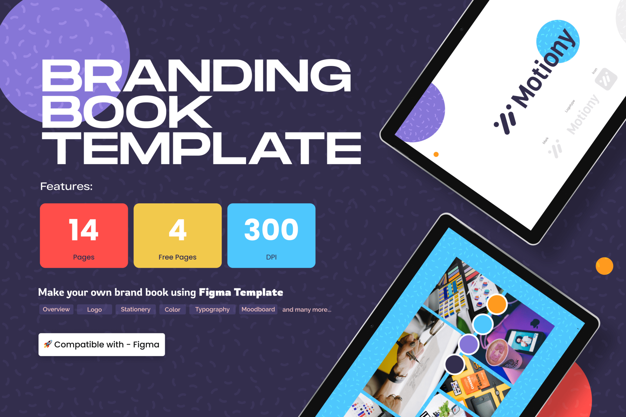 Motiony - Brand Style Guide Figma Template - Pikkovia Store