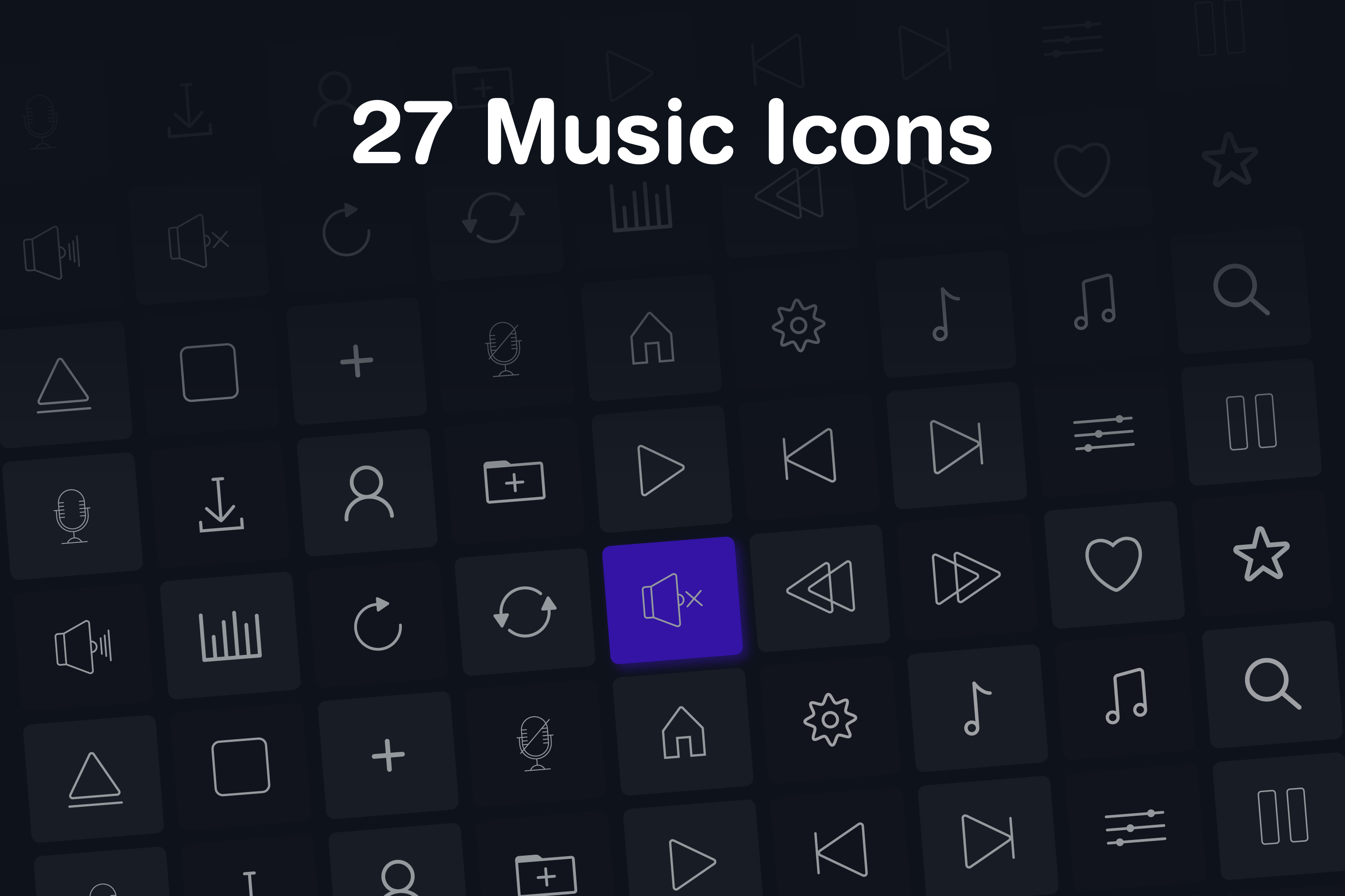 Musikoo- 27 Vector Music Icon Set