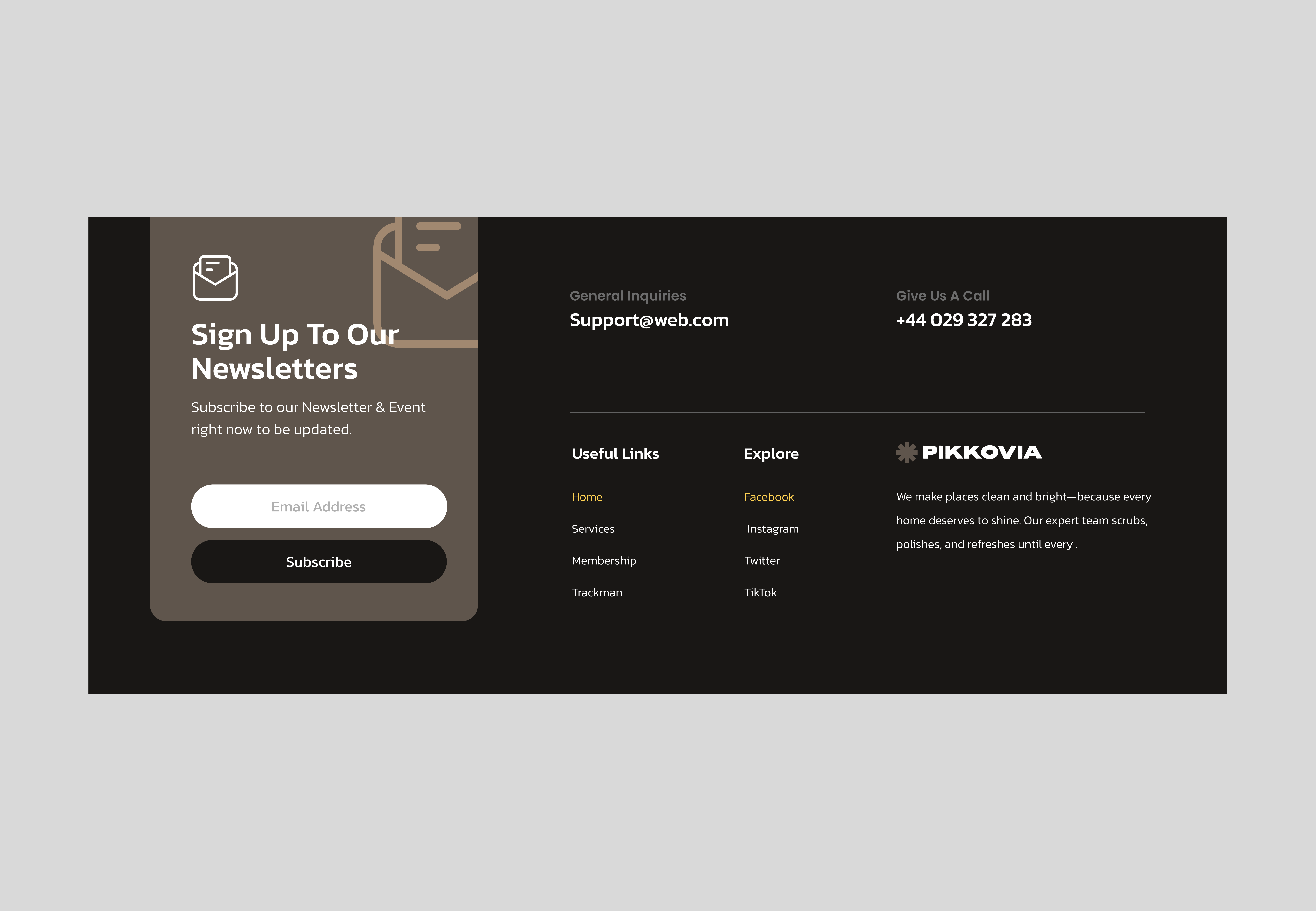 Footer V11 Figma UI Kit