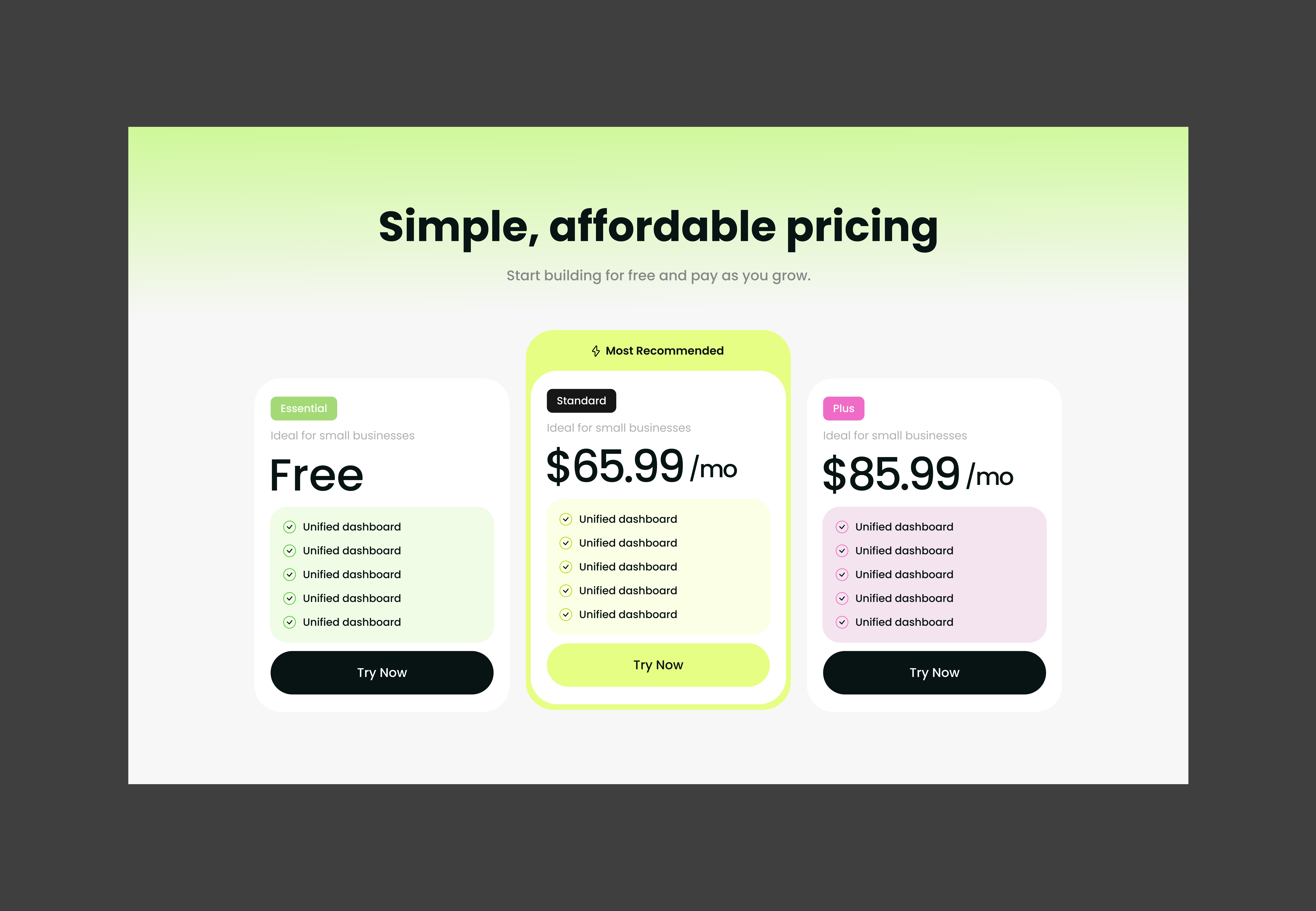 Pricing V2 - Figma UI Kit