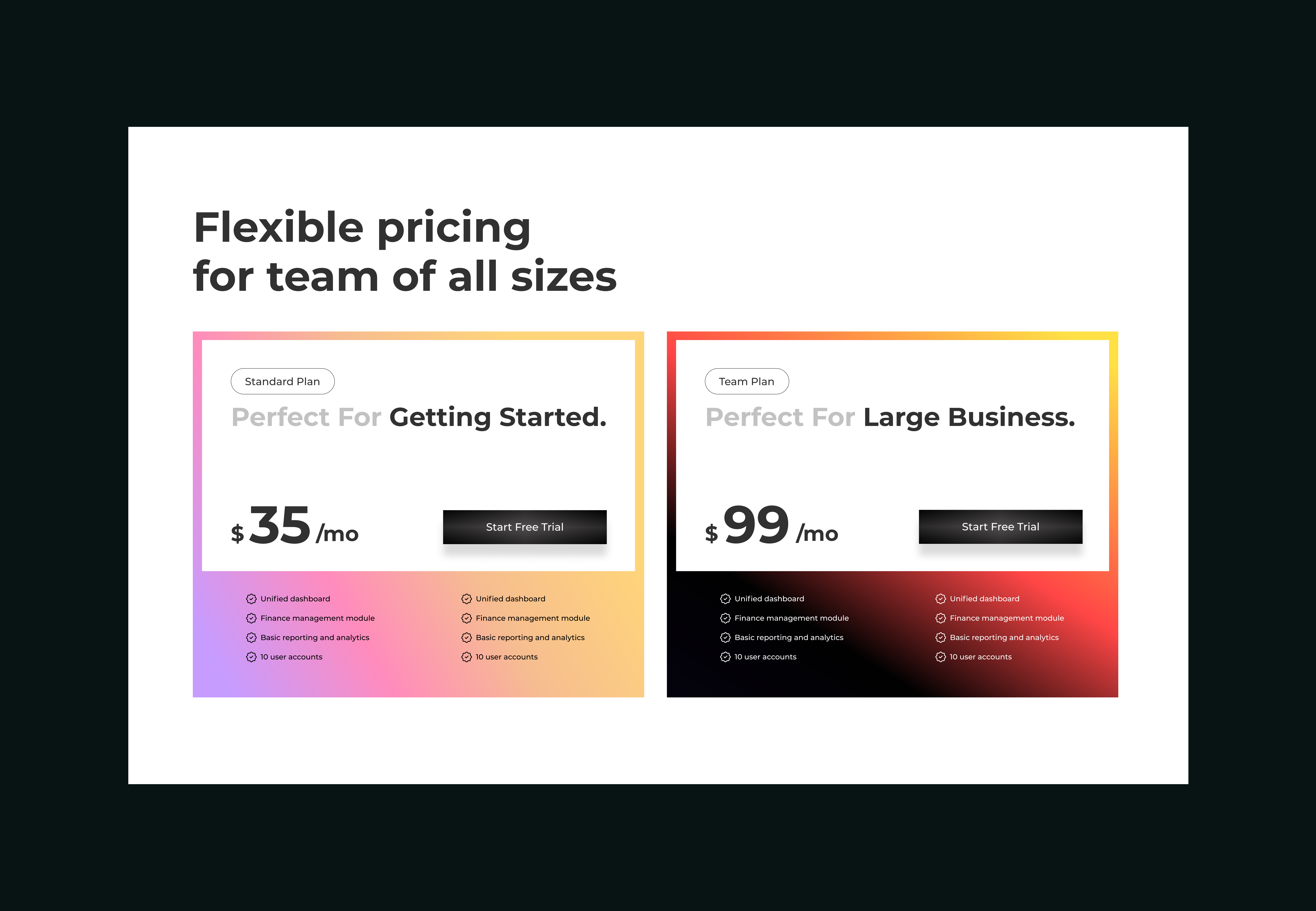 Pricing Plan V3 - Figma UI Kit